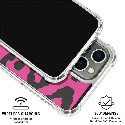 Rosy Leopard iPhone 16 Pro Clear Case